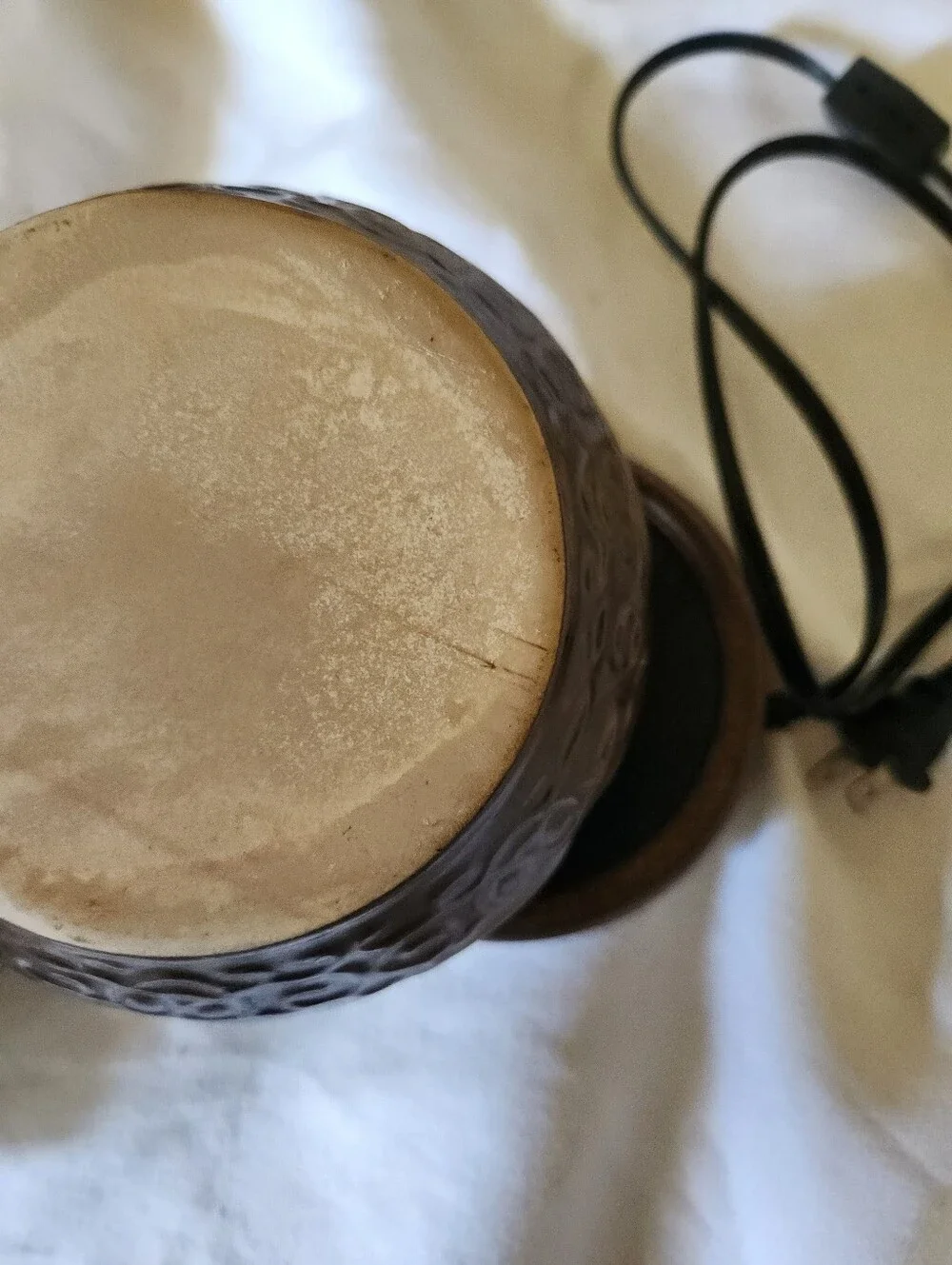 Culture Intrigue Capiz Shell Lotus Electric Wax Warmer Boho Lamp